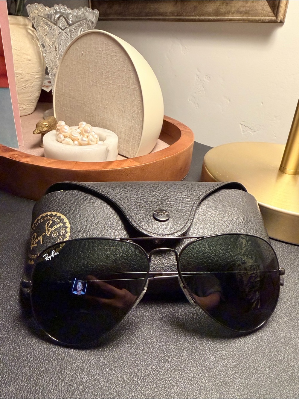 Ray-Ban Black Aviator Sunglasses